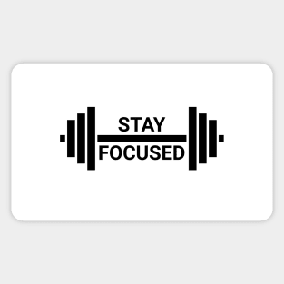 Stay Focused with barbell Sticker